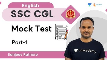 Mock Test | Part-1|  SSC CGL | By Sanjeev Rathore Sir | wifistudy studios