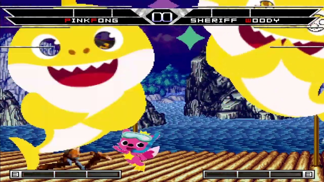 KOF MUGEN Team Pinkfong VS Team Woody (toy Story)