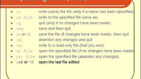 VTC Player   Unix Shell Fundamentals, Manipulating Files in vi Pt 2