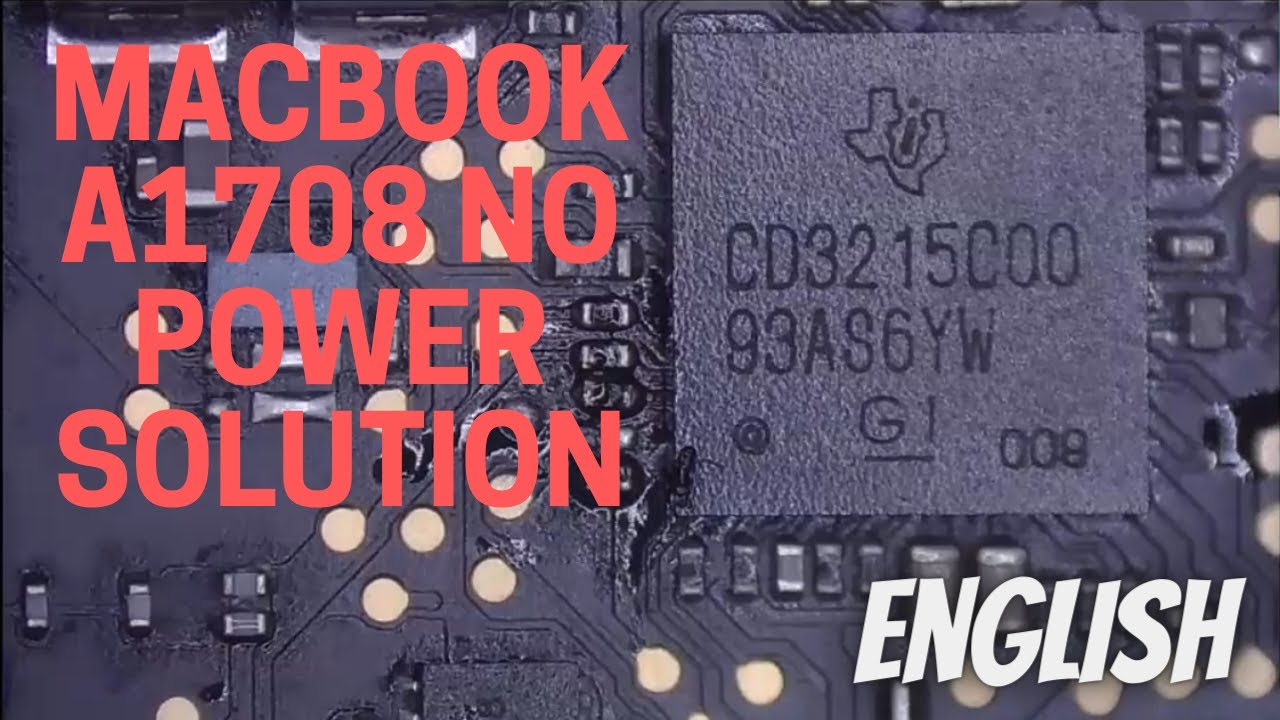 MACBOOK PRO A1708 No Power ON Solution in English | Online Chiplevel Laptop Repair Course | Laptex