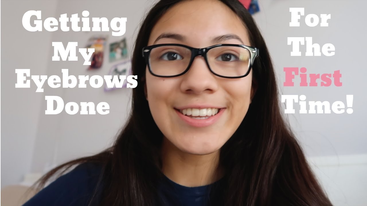 Getting My Eyebrows Done For The First Time! - YouTube