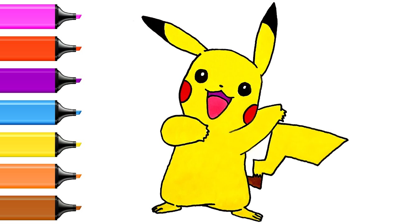Видео как нарисовать пикачу видео как нарисовать пикачу
