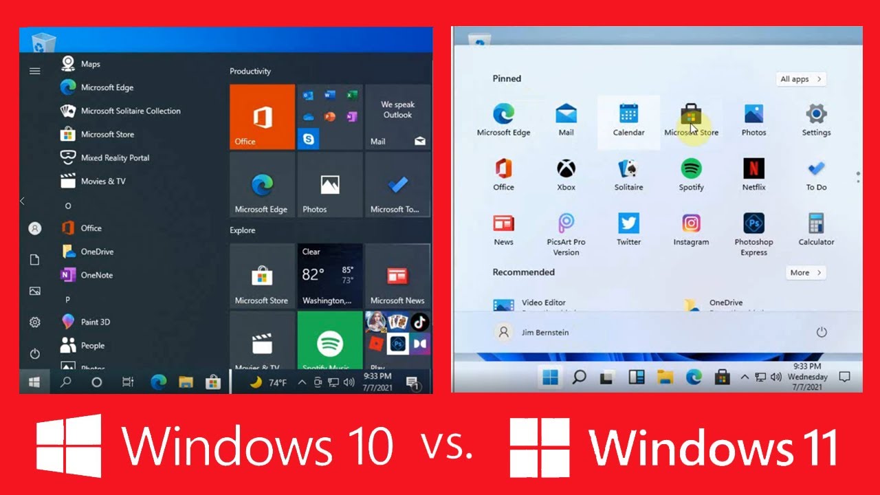 Difference Between Windows 10 And Windows 11 IMAGESEE