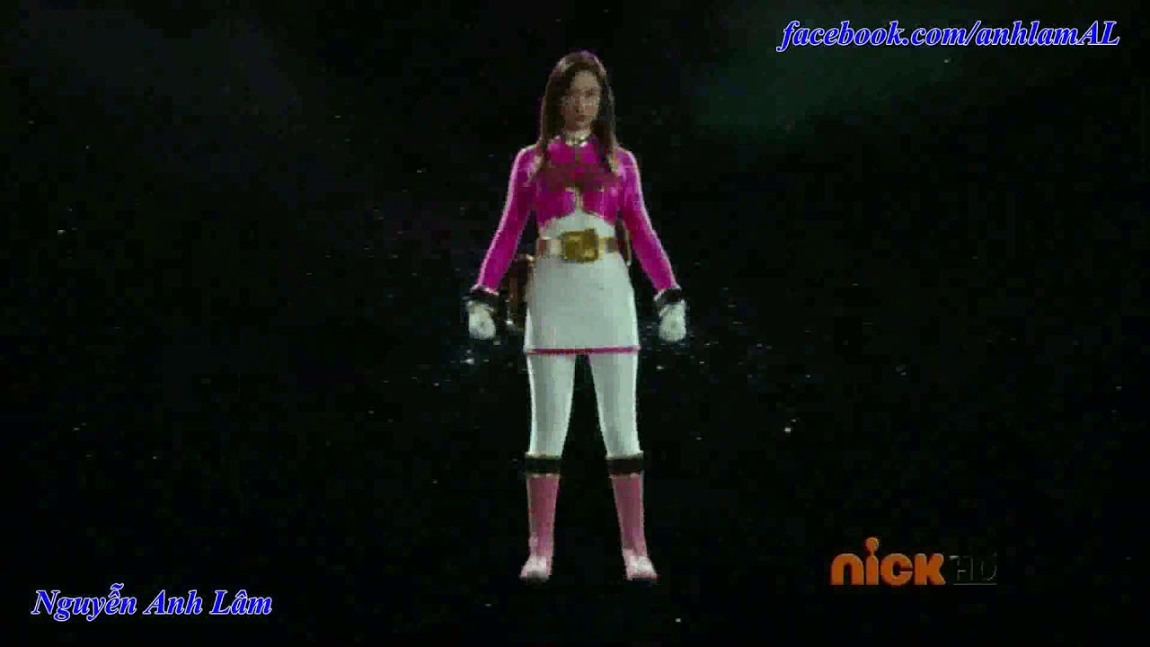 Power Rangers Super Megaforce - Pink Ranger morphs (Gokaiger's effects ...