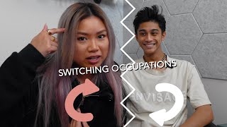 SWITCHING JOBS WITH MY BOYFRIEND FOR 24 HOURS *chaotic*
