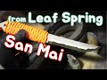 Making San Mai knife from leaf spring
