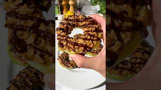 5-ingredient Low Carb Apple Ring Samoas 🤤 #lowcarb #healthydessert #easyrecipe