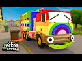 Rainbow Recycling Truck | Gecko&#39;s Garage Songs｜Kids Songs｜Trucks for Kids