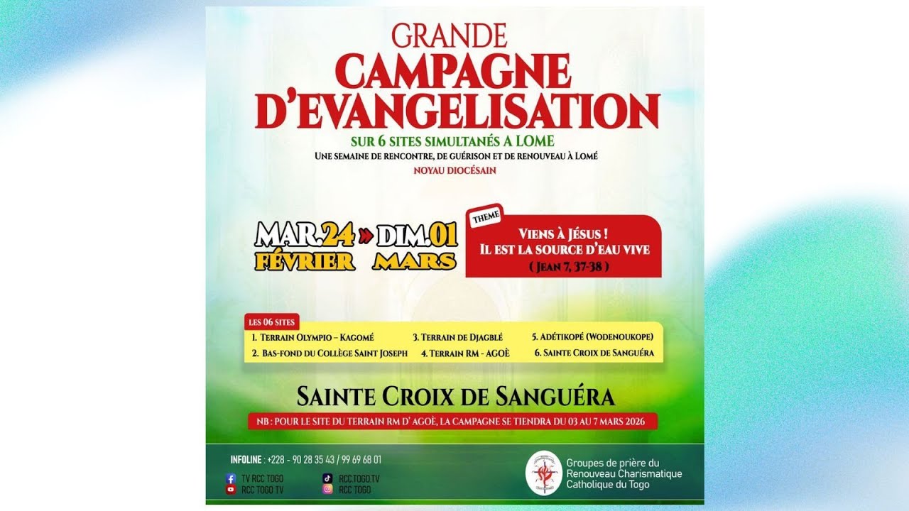 GRANDE CAMPAGNE D'ÉVANGÉLISATION DU NOYAU DIOCÉSAIN