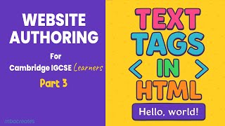 HTML Text Tags Made Easy – Part 3 (Bold, Italic, Underline & More!)