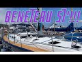 Beautiful Navy Blue Hulled Beneteau 57' Yacht Tour! KJYS