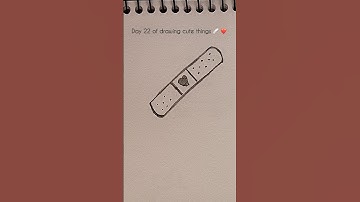 Draw cute Bandage 🩹 #bandage #shorts #cute #art #drawing #easy #simple #howtodraw #drawingideas