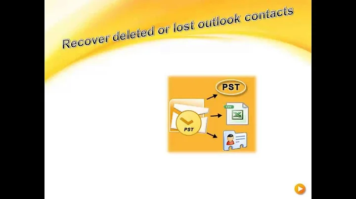 Recover Deleted or Lost Outlook contacts