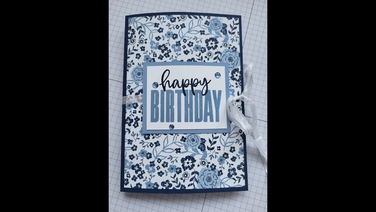 How to make an accordion fun fold card - YouTube