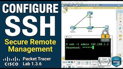 Packet Tracer 1.3.6 - SSH Setup in Packet Tracer Made Simple!