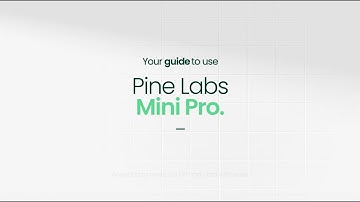 Master Card & UPI Payments on Pine Labs Mini Pro | Step-by-Step Tutorial