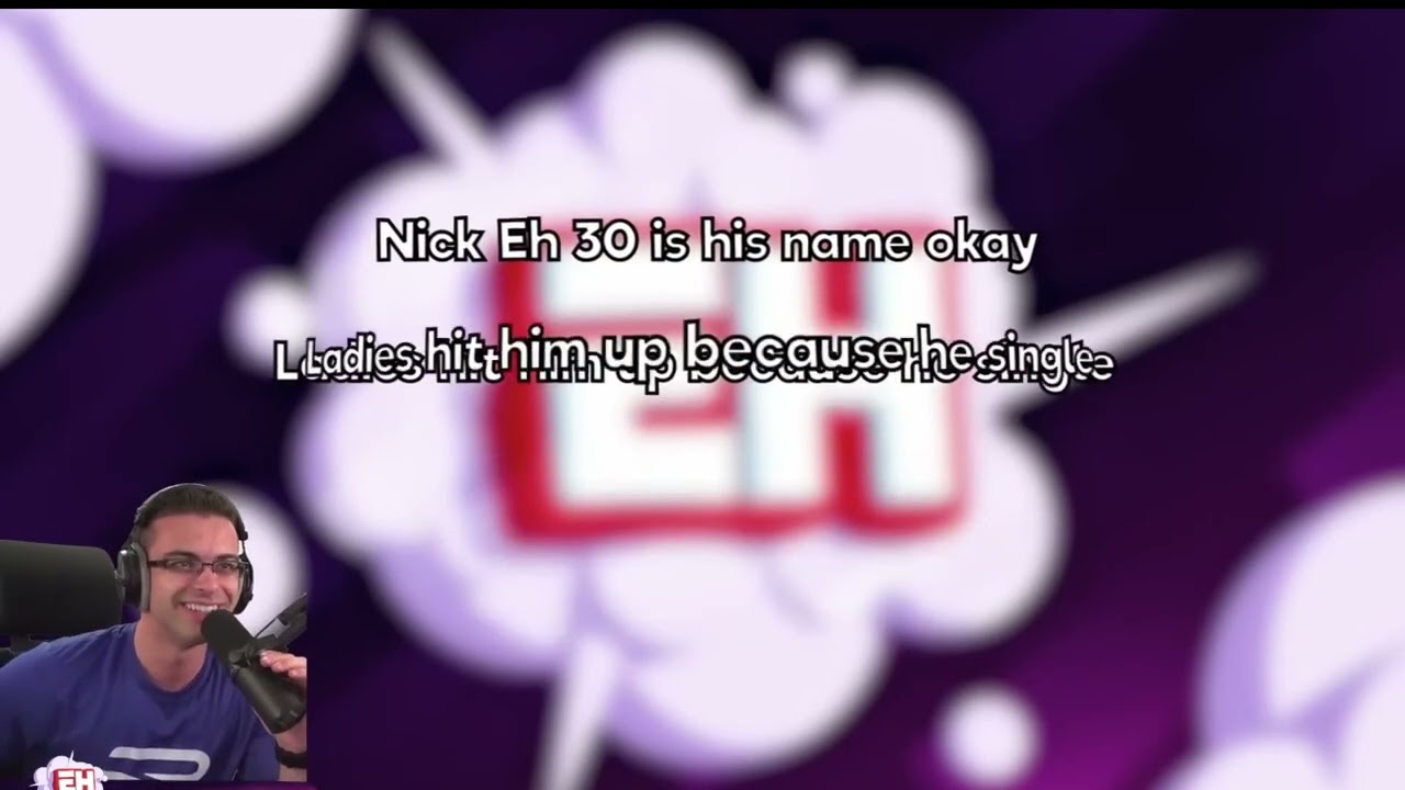 NickEh30 Reacts to a RAP a FAN made for him (Fortnite)