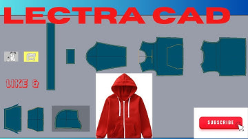 How to make hood pattern#hoodie #lectra #cad #pattern  - lectra modarise software-Excellent Explan