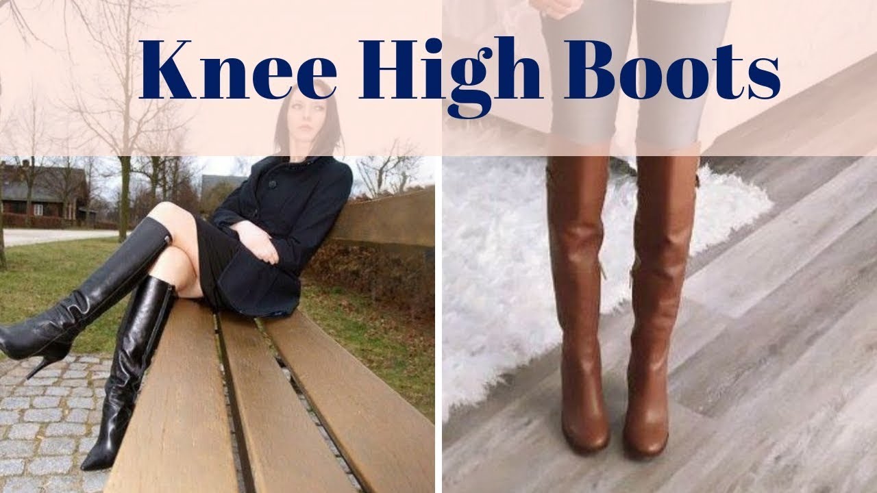 ladies tan knee boots