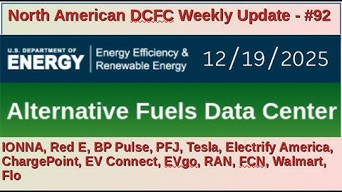 North American DCFC Weekly Update - #92