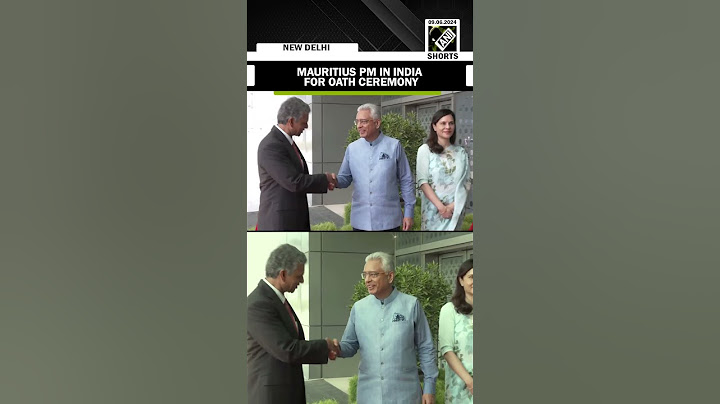 Mauritius PM Pravind Kumar Jugnauth arrives in Delhi to attend the swearing-in ceremony of PM Modi