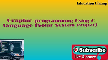 Graphic programming Using C language (Solar System Project)