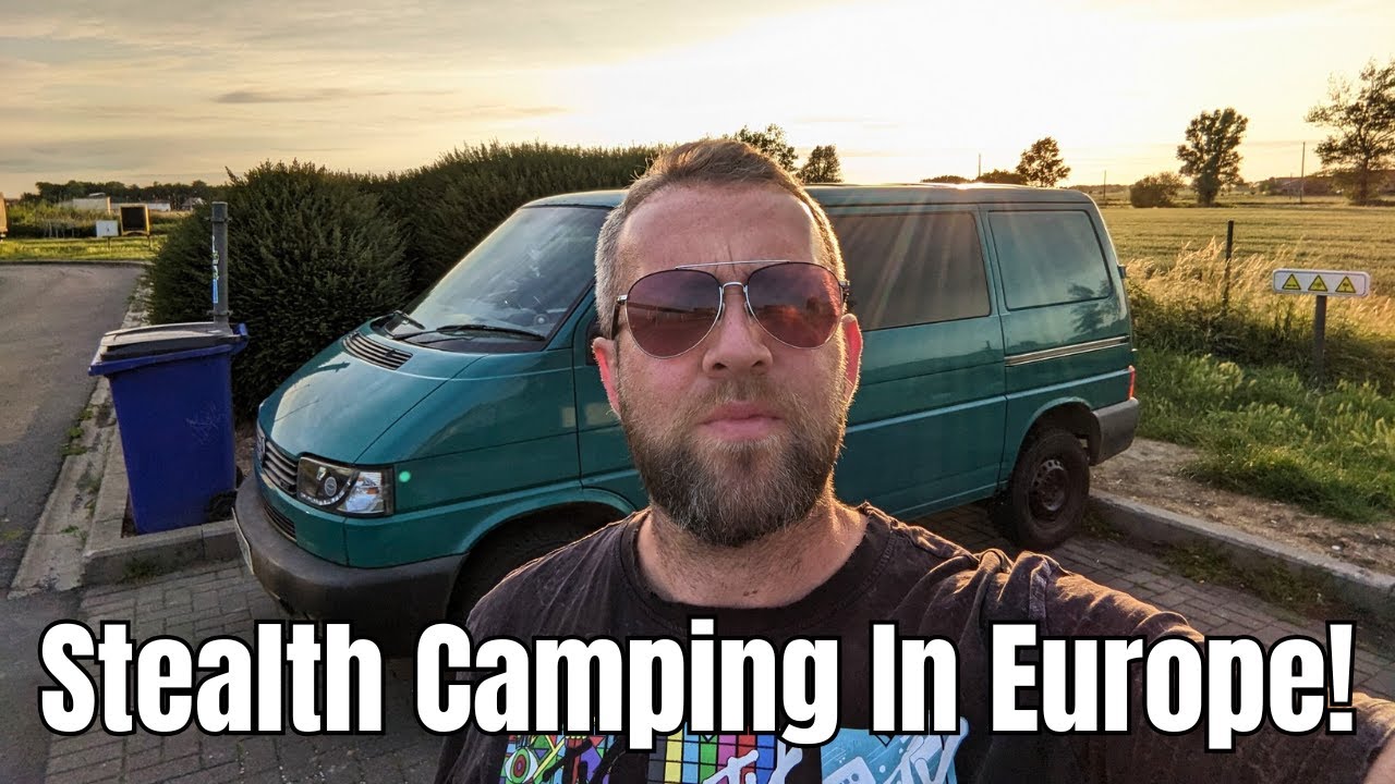 Stealth Van Camping In Germany and Belgium In VW T4 Camper - Vanlife In Europe
