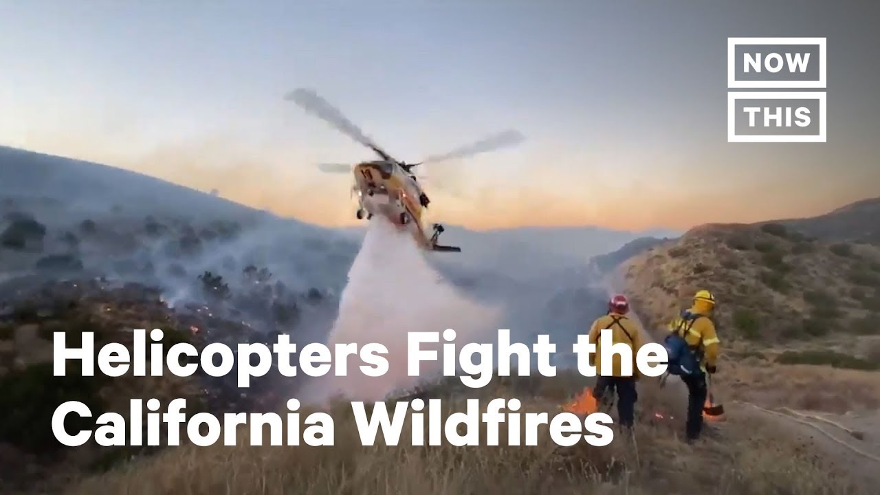 How Helicopters Fight Wildfires In California | Nowthis