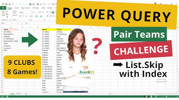 Power Query: Effortlessly Pair Teams with List.Skip & Index!