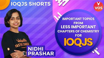 IOQJS STRATEGY | IOQJS Chemistry Important Topics | IOQJS Chemistry |  IOQJS Exam | Nidhi  Ma