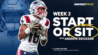 Live Week 3 Start/Sit + Lineup Advice with Andrew Erickson (2021 Fantasy Football)