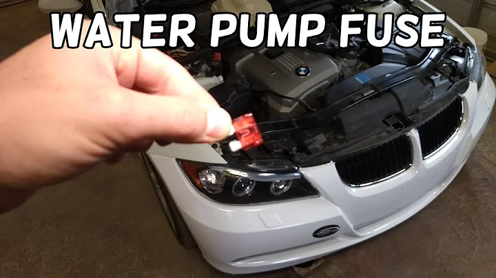 COOLANT WATER PUMP FUSE LOCATION AND REPLACEMENT BMW E90 E91 E92 E93. BMW OVERHEATING