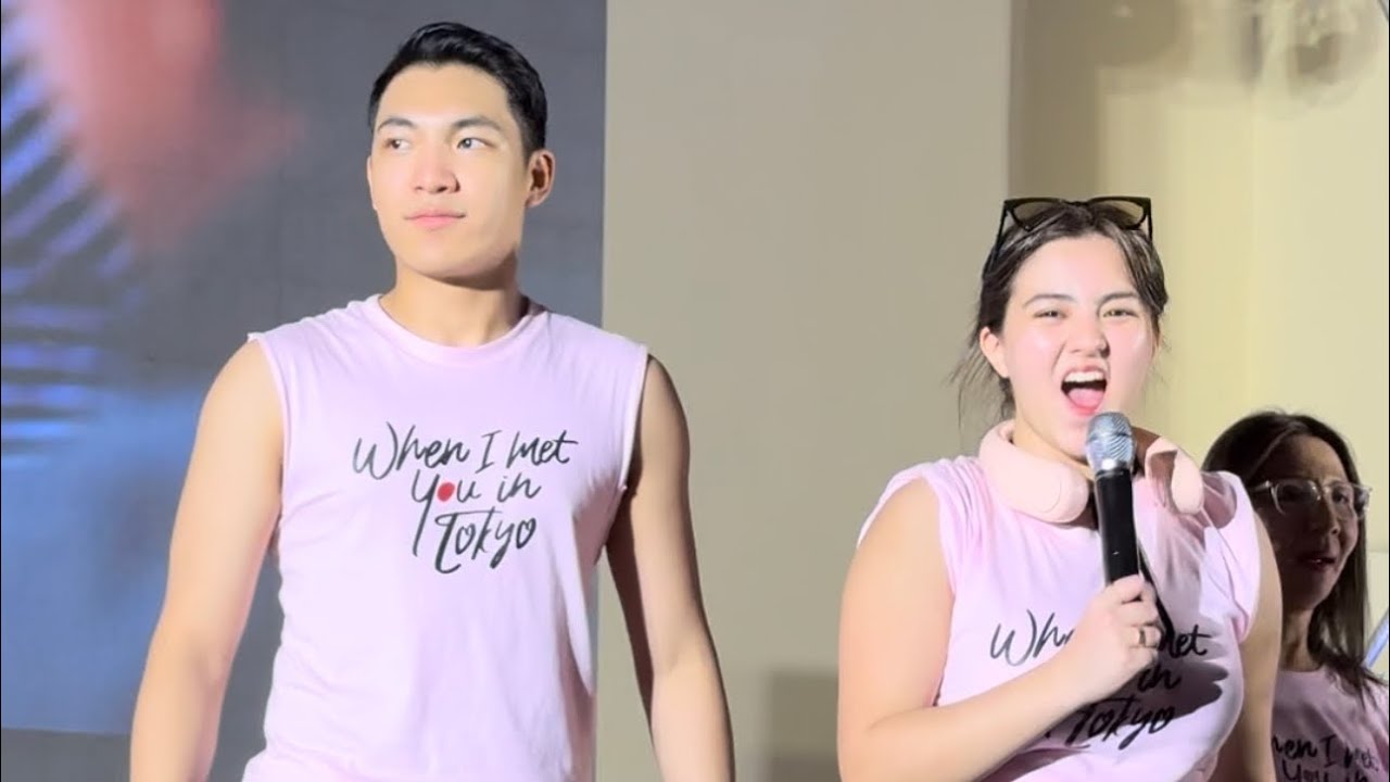 DARREN  & CASSY spotted sweetness sa WHEN I MET YOU IN TOKYO Parade of Stars 49th MMFF 2023