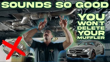 Verwijder geen resonator of demper voordat u DEZE gedetailleerde Mercedes Benz AMG Turbo-uitlaat ...