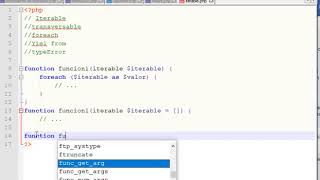 Seudotipo Iterable en PHP 7