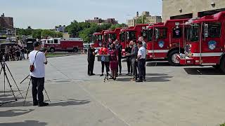 FULL VIDEO of the blessing of Yonkers FD 6 New Engines recently delivered 303,304,306,307,308, & 309