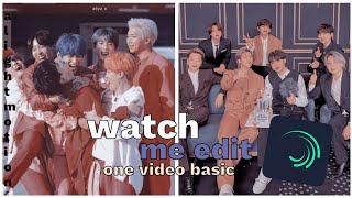 [wme2] Watch me edit 1 video basic on alight motion 🦸‍♀️✨ #watchmeedit #bts #alightmotionpro