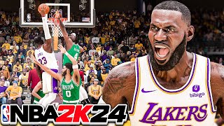 Lebron James 39 Point Triple Double in NBA 2K24 Play Now Online