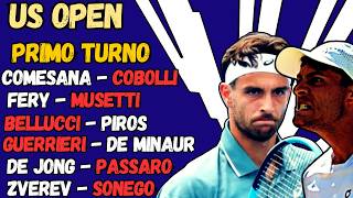 LIVE COBOLLI, MUSETTI, BELLUCCI, SONEGO, PASSARO, GUERRIERI🔥🎾 PRIMO TURNO US OPEN