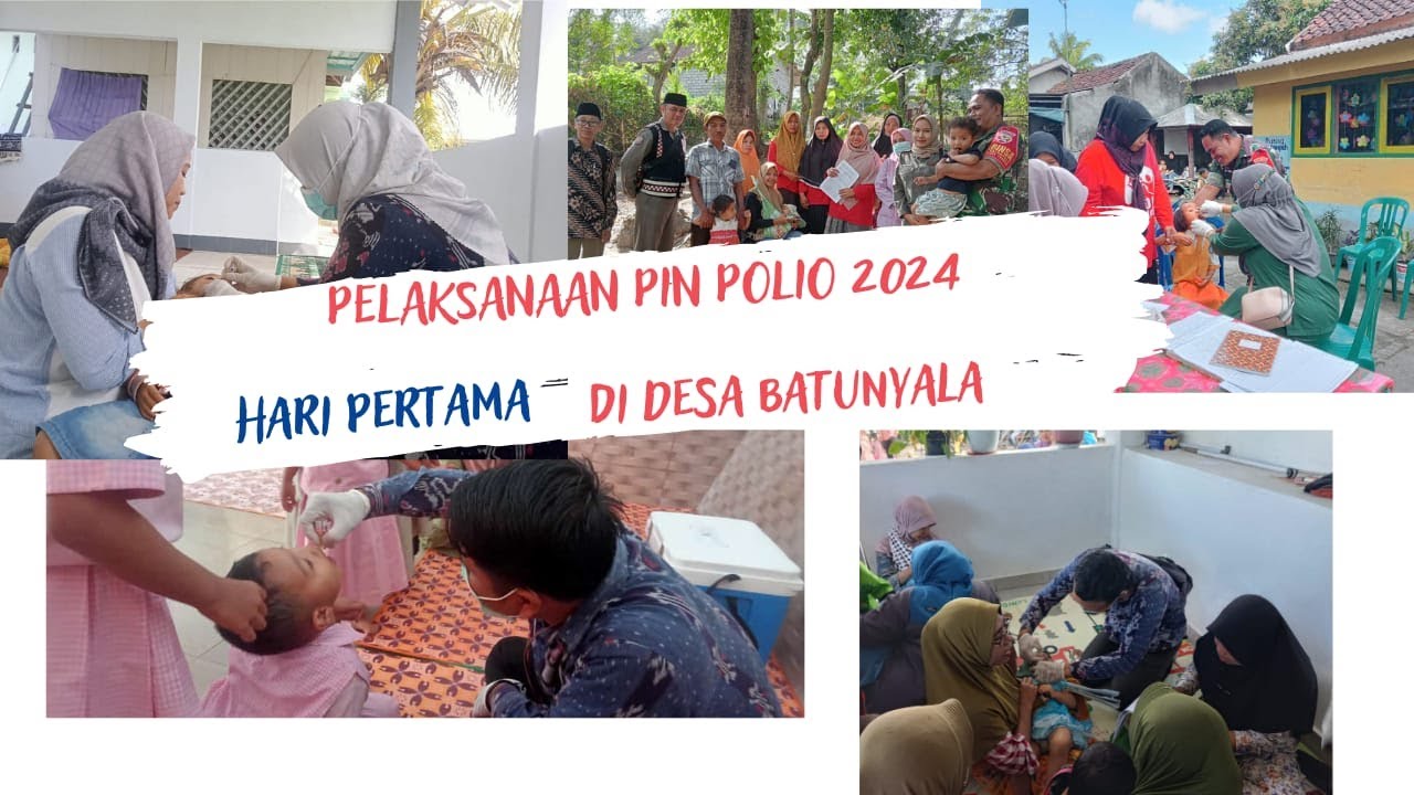 Pin Uptd PELAKSANAAN PIN POLIO 2024 UPTD. PUSKESMAS BATUNYALA, HARI PERTAMA DI ...