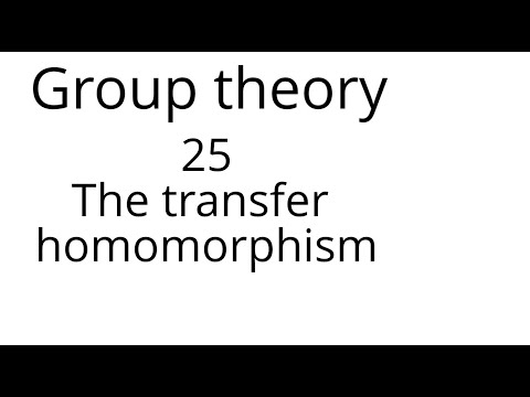 Group theory 25: The transfer homomorphism