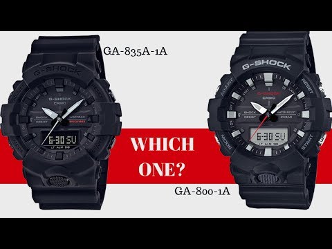 Which One Do You Like? Casio G-Shock GA835A-1A vs G-Shock Analog-Digital GA800-1A Watch Comparison