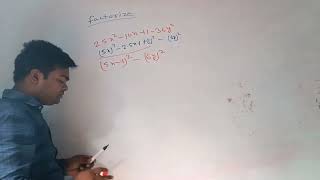 find the factor 25x² - 10x + 1 - 36y²  #glorious_classes #er_rahul_kumar