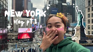 JSEM ZNOVA V NEW YORKU - vlog 1. část, přílet, nákupy, jak úplní turisti| Tran Kim Ly