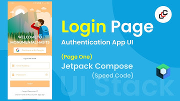 #1 Making Login Page in Authentication App UI using jetpack compose | UI Stack
