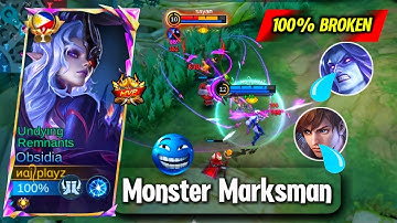 100% BROKEN META!! OBSIDIA MONSTER GOLD LANE FOR! - TOP GLOBAL OBSIDIA!! - MLBB