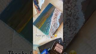 #344. Acrylic beach painting for beginners! #shorts #Viral #love #youtubeshorts #viralvideo #video