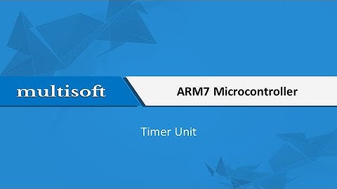 ARM7 Timer Unit Training Video