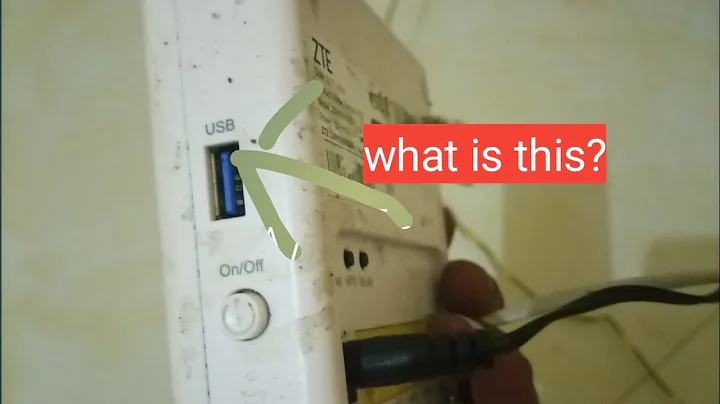 what is the use of USB port  on ZTE Modem  #ethiotelecom #seifu on ebs#wifi