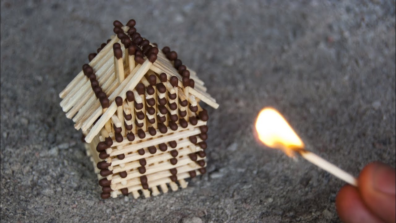 How to Make a Match House YouTube